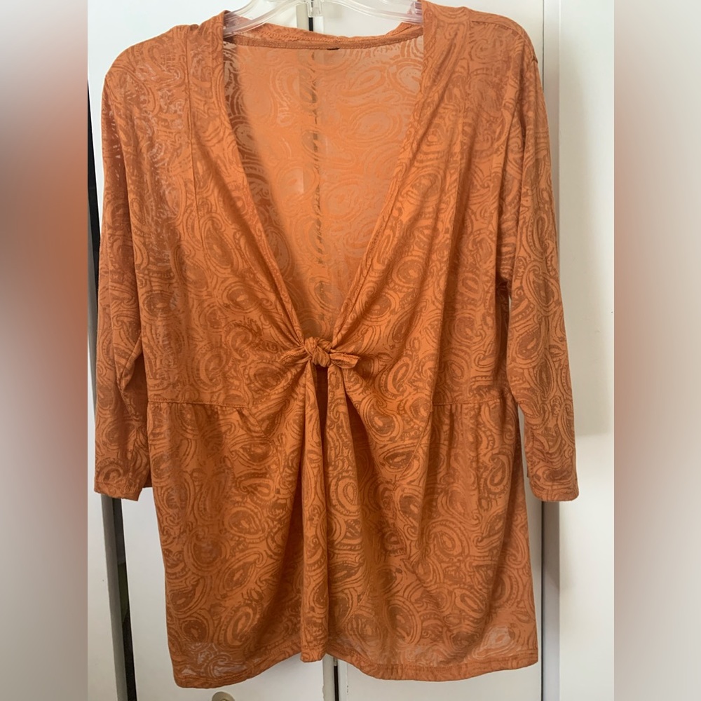 Lightweight Pumpkin Paisley Cover Size L